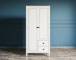 Шкаф двухстворчатый "Odri" с двумя ящиками арт od2127S на заказ в интернет-магазине