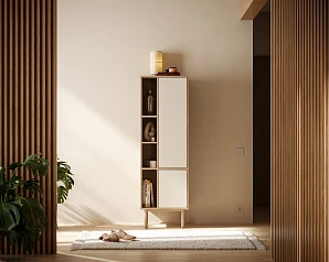 фото Шкаф-стеллаж с дверками "Alice" арт ALC12 в интерьере