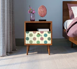 заказать стильные Тумбочка "Berber" с одним ящиком 24 принт арт BB06/Print_24, разноцветная