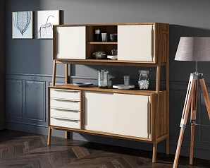 фото Буфет "Bruni white" широкий арт BR37WH