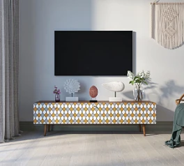 красивые Комод "Berber" с ящиками низкий под TV принт 22 арт BB19/Print_22 на заказ