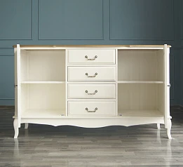 красивый Бежевый комод "Leontina" с дверками и ящиками арт ST9351 в интернет-магазине