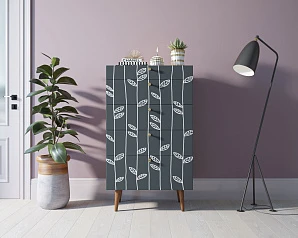 купить стильные Комод высокий "Berber" принт 18 арт BB10/Print_18 в интернет-магазине