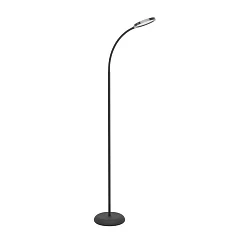 902176 Светодиод торшер с регулировкой цветовой температуры LAURO, 1X5,5W(LED), 2700K, 4000K, 6500K, 600lm, пластик, черный в интернет-магазине