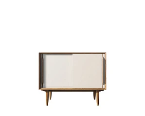 купить Комод в Скандинавском стиле "Bruni white" две дверки арт BR25WH в интернет-магазине