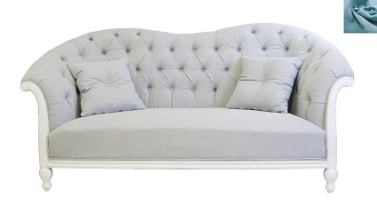 фото Французский диван Velina цвет голубой