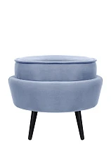 Пуф Pearl Adorn Sky на черных ножках на заказ в интернет-магазине