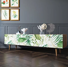 Комод "Berber" с ящиками низкий под TV принт 4 арт BB19/Print_04