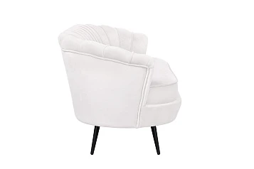 заказать Диван ракушка Pearl Triple Beige на черных ножках
