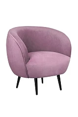 купить красивое Мягкое кресло Benee Pink на черных ножках