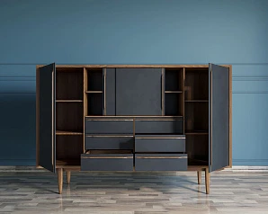 заказать Большой комод "Bruni Black" арт BR09Black в интернет-магазине