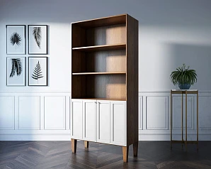 купить стильный Стеллаж двухстворчатый "Andersen" арт AN12/2WH