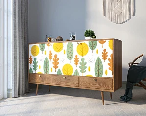 Комод "Berber" три дверки и три ящика 30 принт арт BB24/Print_30 в интернет-магазине