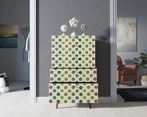 фото Комод высокий "Berber" принт 24 арт BB10/Print_24 в интерьере