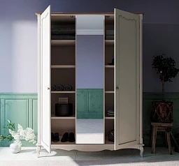 купить стильные Шкаф Leontina двухстворчатый с зеркалом арт ST9327Z