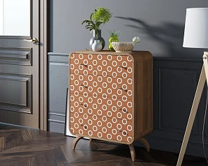 купить Высокий комод "Ellipse Print" с четырьмя ящиками принт 3 арт EL05/print_3
