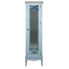 фото Шкаф "Leontina Blue" для посуды узкий/низкий арт ST9319B в интерьере