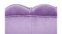 Низкое кресло ракушка Pearl Purple на черных ножках