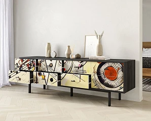 фото Комод с восемью ящиками "Emerson" by Kandinsky арт EM03/Print_01 в интерьере