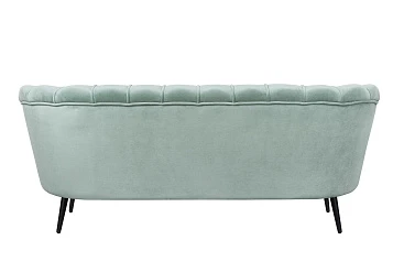 заказать Диван ракушка для гостиниц Pearl Triple Green на черных ножках