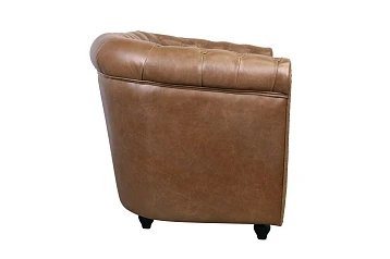 Кожаный диван лофт Karo Brown leather 2S в интернет-магазине