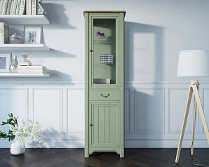 купить Узкий шкаф-витрина "Olivia" арт GC2005 в интернет-магазине