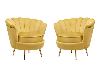 купить Комплект кресел ракушка Pearl Yellow