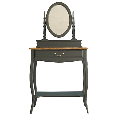 фото Туалетный столик "Leontina Black" с зеркалом арт ST9321BLK