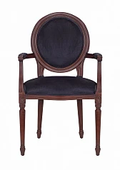 Мягкий стул с подлокотниками Delo Kora Arm Black на заказ