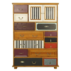 фото Комод «Gouache Birch» вертикальный арт M10535ETG/1