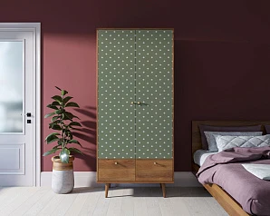 фото Шкаф двухстворчатый "Berber" принт 12 арт BB16/Print_12