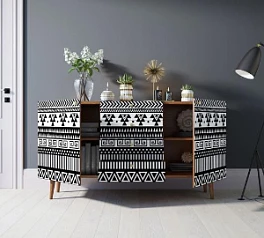 фото Комод "Berber" с ящиками 19 принт арт BB14/Print_19 в интерьере