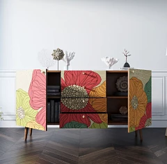 Комод "Berber" с ящиками 5 принт арт BB14/Print_05