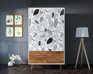 Шкаф трехстворчатый "Berber" принт 9 арт BB02/Print_09 на заказ