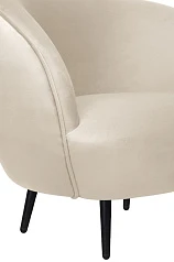 Мягкое кресло Small Benee Beige на черных ножках в интернет-магазине