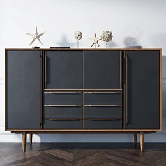 заказать Большой комод "Bruni Black" арт BR09Black в интернет-магазине