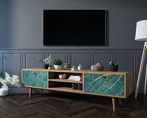 купить Комод "Berber" с нишей низкий под TV арт BB49/Print_41