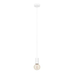 заказать 900798 Подвесной светильник (люстра) POZUETA 1, 1X40W (E27), H1100, ?65, сталь, белый в интернет-магазине