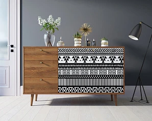 Комод "Berber" с двумя дверками и ящиками 19 принт арт BB05/Print_19 на заказ