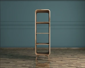 купить Деревянный стеллаж "Ellipse" узкий арт EL06