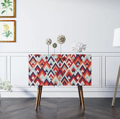 фото Комод на высоких ножках "Berber" малый принт 2 арт BB13/Print_02