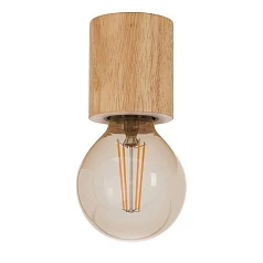 901171 Потолочный светильник TURIALDO, 1x28W(E27), ?70, H80, дерево, коричневый в интерьере