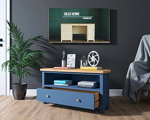 заказать стильные Комод под TV "Jules Verne" угловой арт JV24ETGB