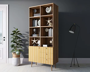 Стеллаж на комоде "Berber" принт 43 арт BB44/Print_43 в интерьере