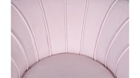 купить Низкое кресло ракушка Pearl розовый V2 на черных ножках