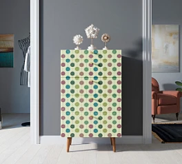 фото Комод высокий "Berber" принт 24 арт BB10/Print_24 в интерьере