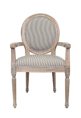 стильный Мягкий стул с подлокотниками Diella Pinstripe на заказ