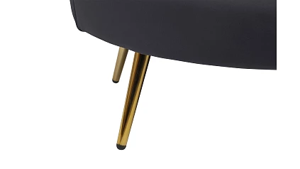 Комплект кресел и дивана ракушка Pearl Double Black в интернет-магазине