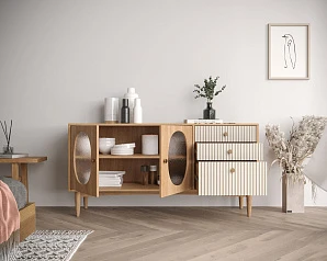 купить Комод "Bubble" с двумя дверками и тремя ящиками арт BBL05 в интернет-магазине