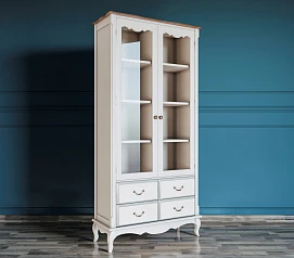 купить красивые Шкаф "Leontina" для посуды высокий 4 ящика  арт ST9355/4 в интернет-магазине